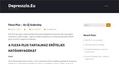 Desktop Screenshot of depresszio.eu